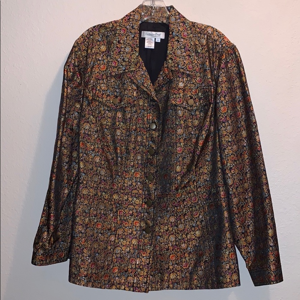Coldwater Creek Unique Pattern Multicolor Blazer - image 1